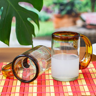 Shyanne 0.53oz. Handmade Recycled Glass Drinking Glass Set