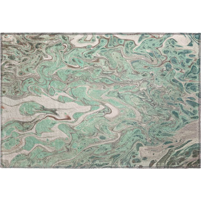 Premium Machine Washable Chananya Mint Rug