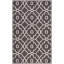 Tapis gris foncé / ivoire crocheté à la main Dwight-16769278