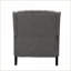Fauteuils inclinables: Fauteuil inclinable surdimensionné à oreilles avec garniture cloutée | Gris anthracite | Tissu-442293309