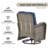 5-Piece Outdoor Patio Wicker Relaxed Gliding Loveseat Set With Swivel Chairs And Fire Pit Table-744288812