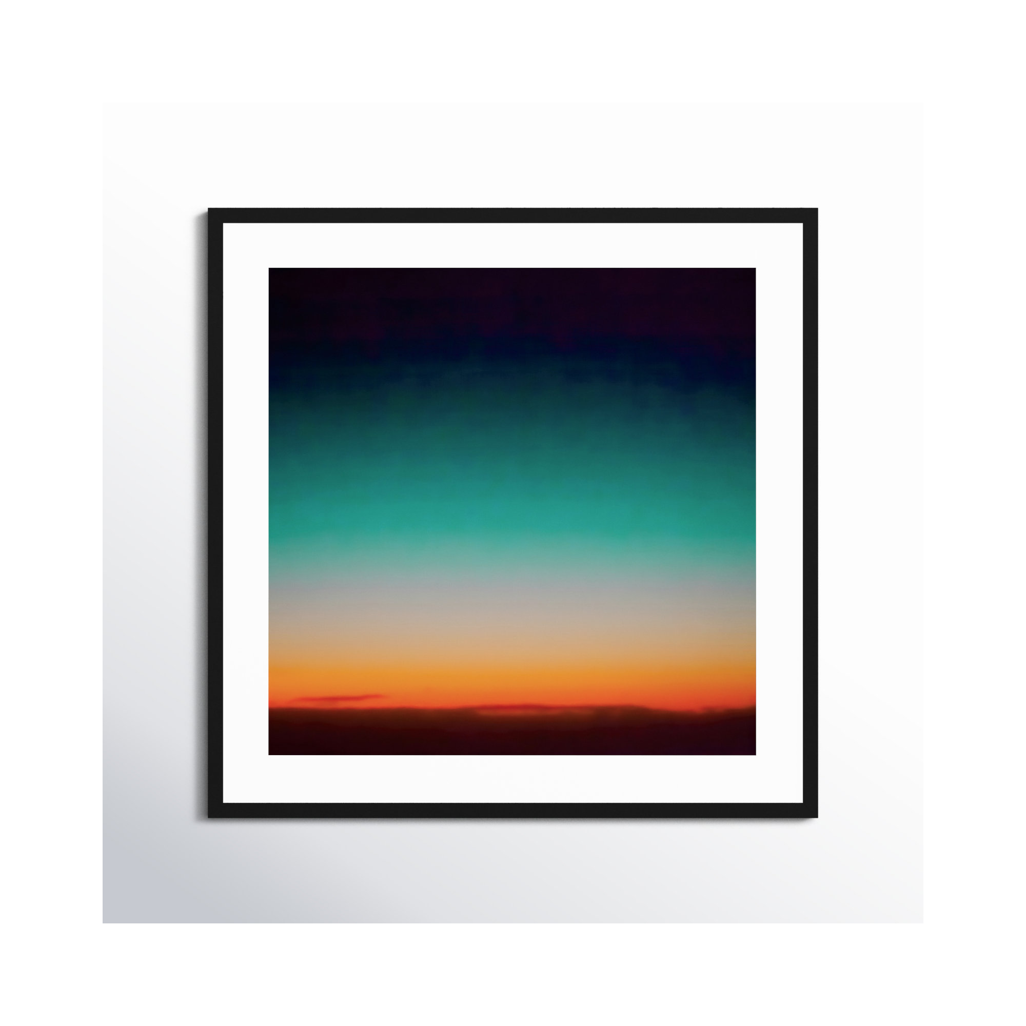 Sunrise Flying by Caroline Mint, Black, 33.25" H x 33.25" W x 0.88" D