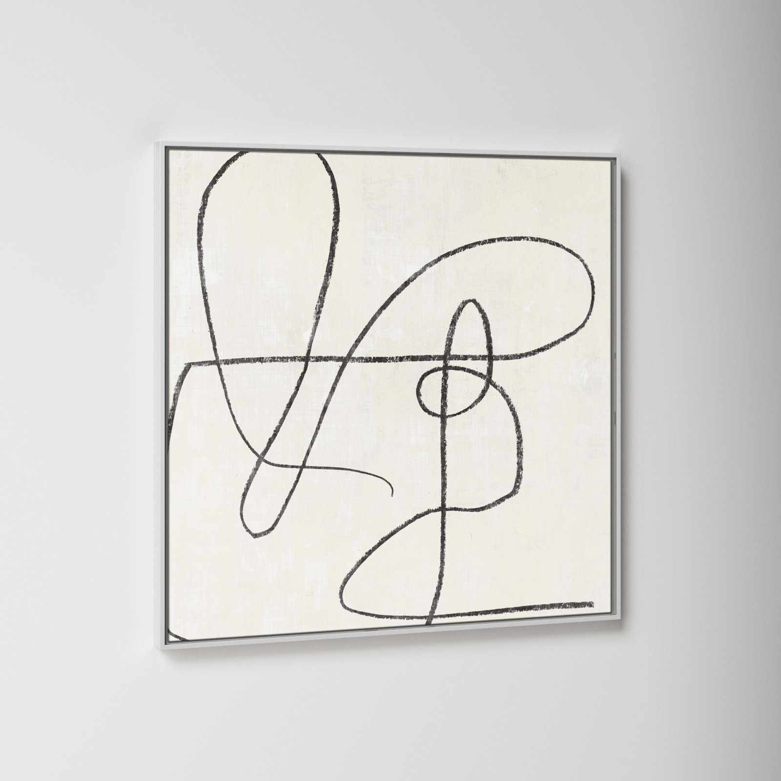 Juxtaposing, 37.5" H x 37.5" W, White