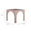 Table de jeu en chenille rose clair Tomlin-269026271