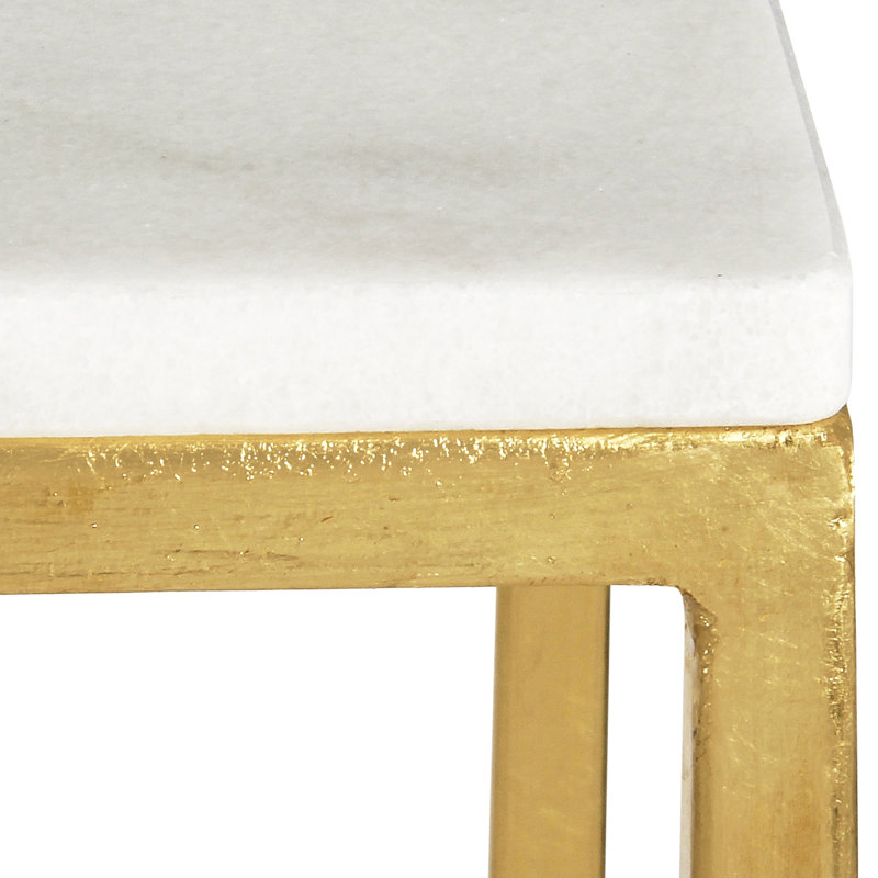 Vermont 60'' Console Table, Carrera Marble