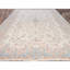 Tapis persan 11 pi 10 po x 14 pi 2 po blanc albâtre rétro, propre et doux, velours complet, 100% laine, noué à la main, côtés et extrémités sécurisés, très grand tapis oriental, très grand