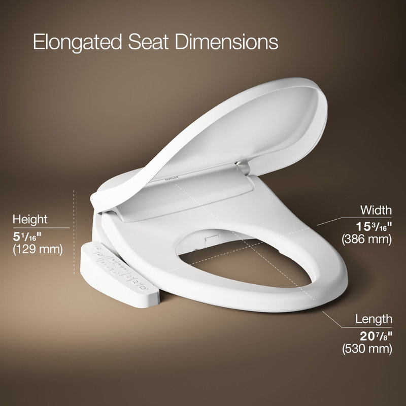 Purewash E580 Elongated Bidet Toilet Seat