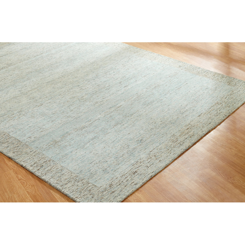 Laron Wool Area Rug in Beige, Rectangle 8'6" x 11'6"