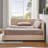 Full Size Upholstered Tufted  Bed Frame, Sofa Bed Frame With Comfortable Backrest And Armrests, Full Size Bed For Bedroom, Living Room,Velvet, PINK-1417747831-1417747824