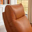 Fauteuil inclinable électrique en cuir véritable à deux moteurs avec appui-tête réglable, accoudoirs évasés et inclinaison zéro gravité à 170 ° (ensemble de 2)-920880909