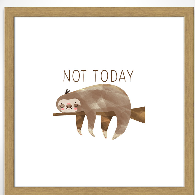 Do It Not Today, H 24,5 po x l 24,5 po x P 0,63 po, Encadré de boîte argent