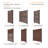 OUTDECO Black Powder Coated Steel Post Kit / System