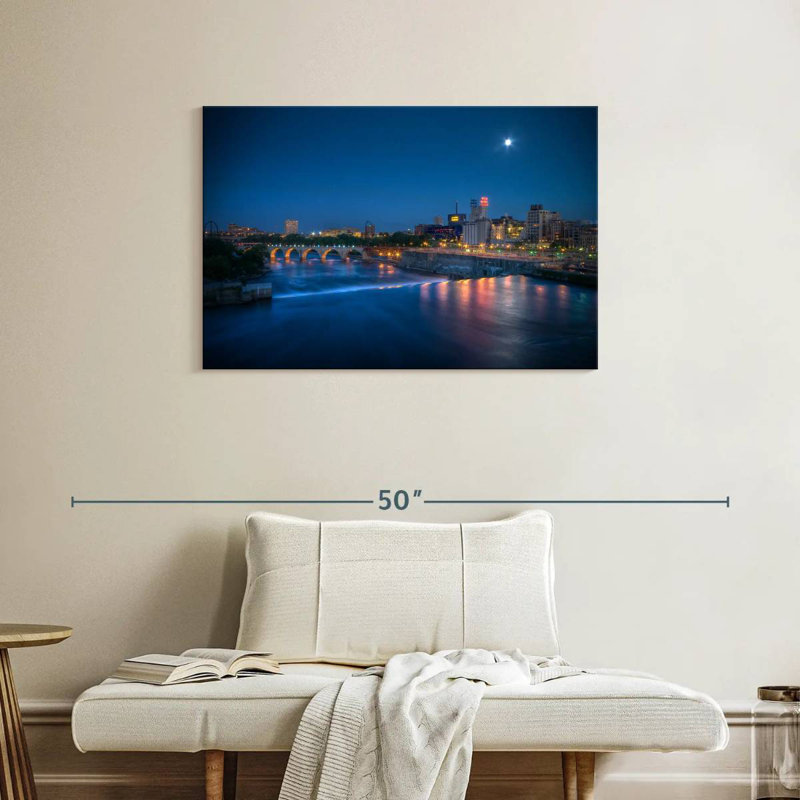 Bridge Over Mississippi River, 24" H x 36" W