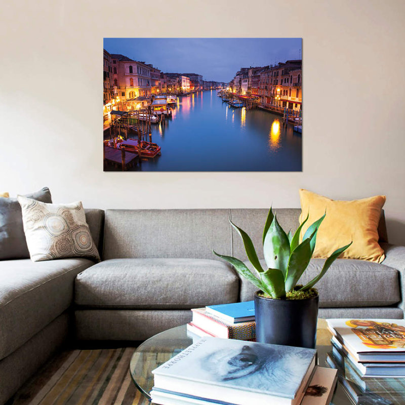 «Venice XIII», impression sur toile, H 12 po x l 18 po x P 1,5 po, Toile tendue, Pas de tapis