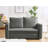 Upholstered Contemporary Square Armed Sofa for Small Space-1811866921