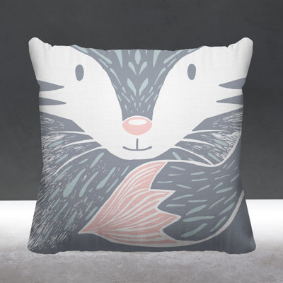 Foxy Reversible Throw Pillow
