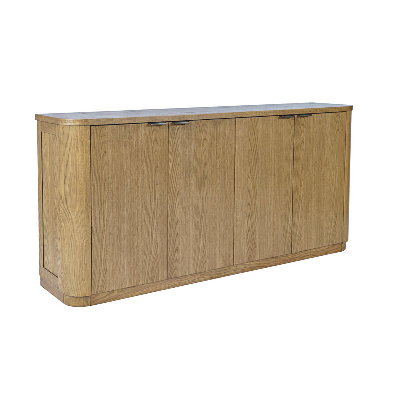 Meuble télé avec tablettes réglables Cossette, Bois brun
