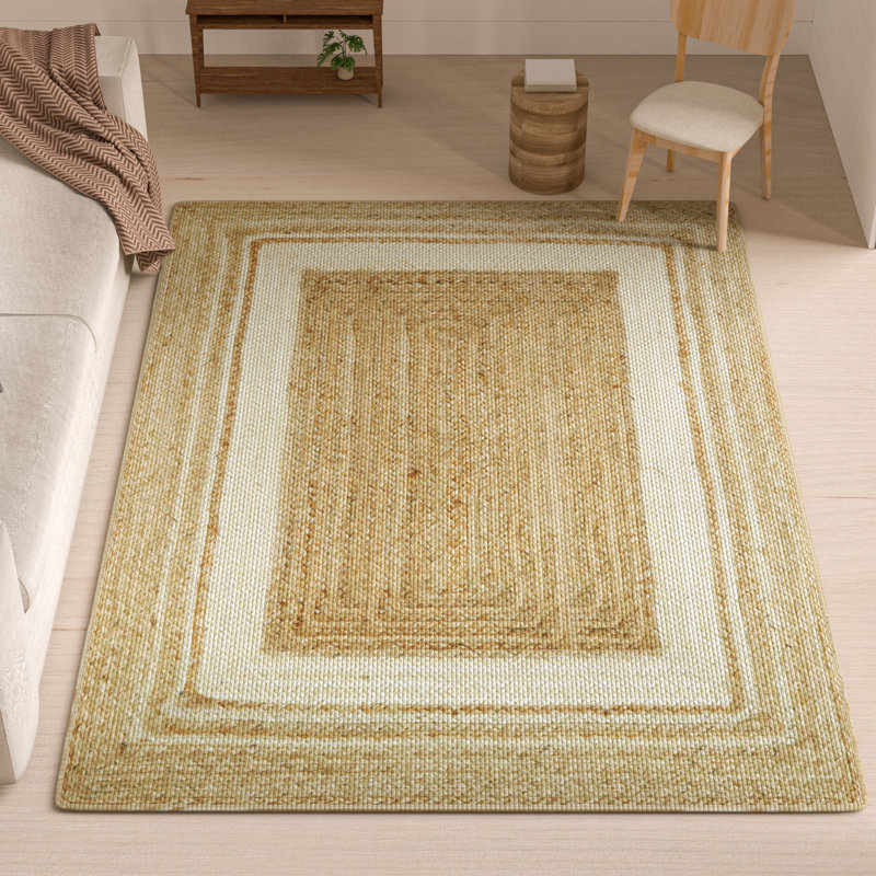 Kayleigh Hand-Braided Jute Area Rug , Rectangle 5' x 7'