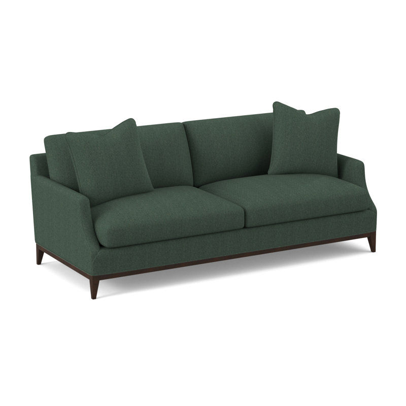 Porter Sofa, American Walnut, Filigree Ivory 100% Polyester