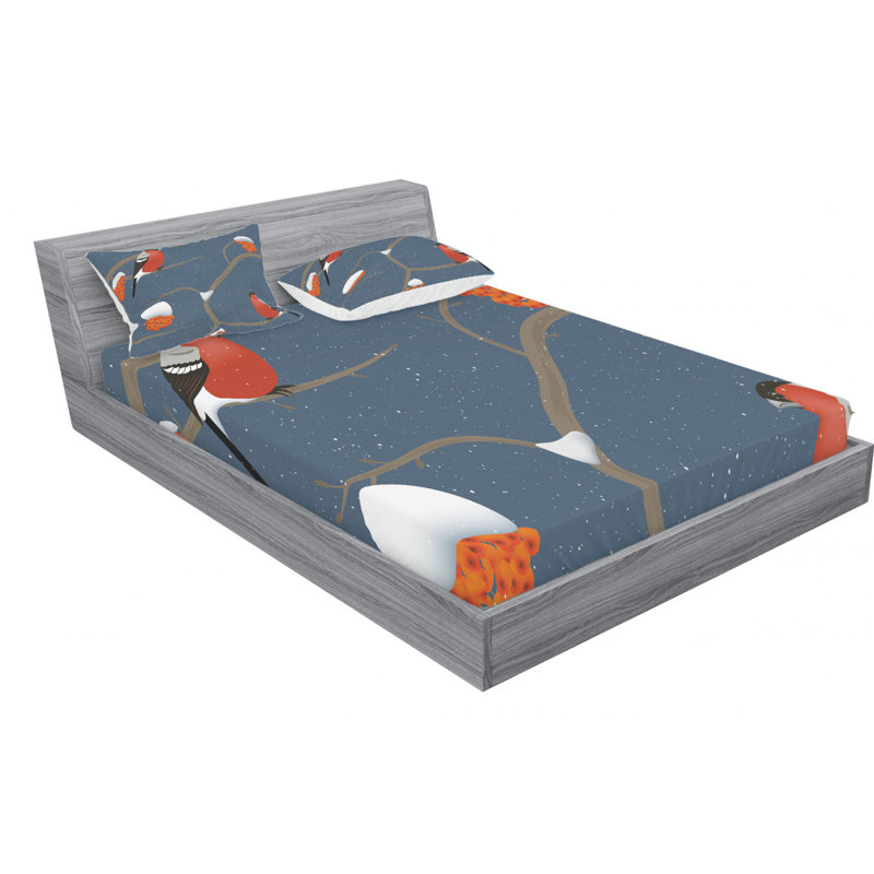 Microfiber Sheet Set, Queen Sheet Set with Fitted Sheet