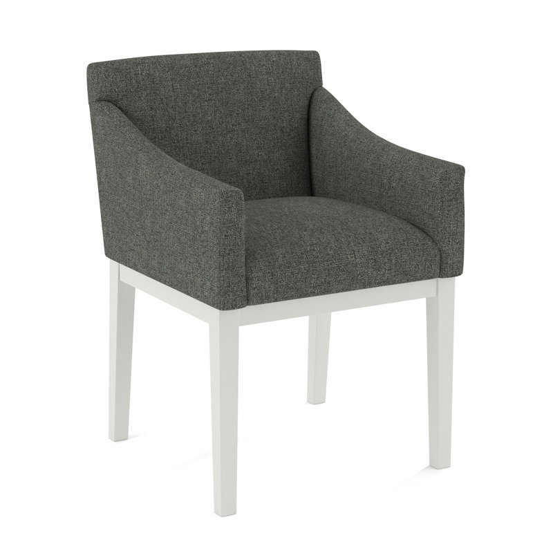 Upholstered Arm Chair, Applause Bravo, White