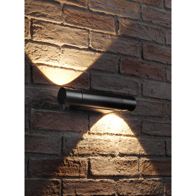 Soria Black 2 - Bulb 5.5cm H Integrated LED Outdoor Flush Mount