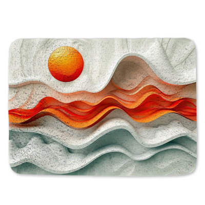 Tapis de bain abstrait