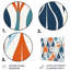 Orange And Blue Botanical Symphony I-1448851625