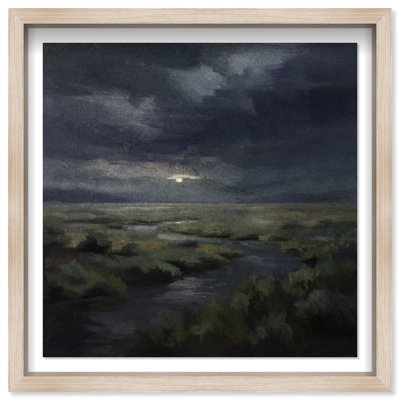 Hidden Moon II, impression de paysage et de nature encadrées par Oliver Gal