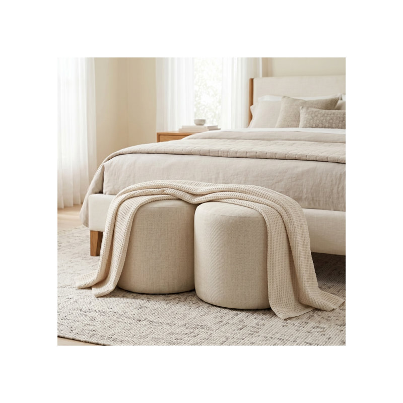 21" Round Pouf Tywon Round Pouf Ottoman