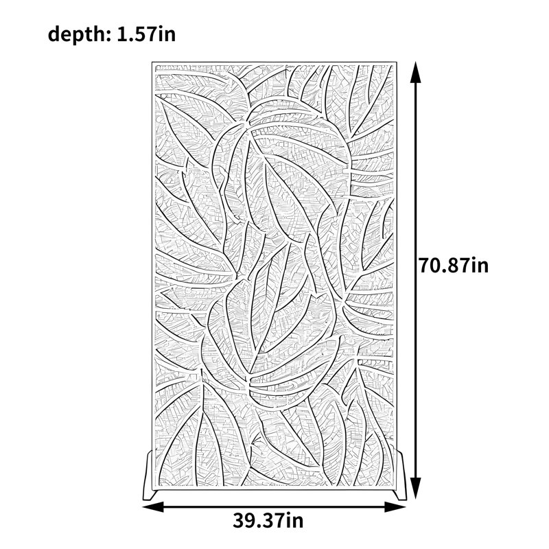 Daanya, 70.87" H x 39.37" W x 1.57" D