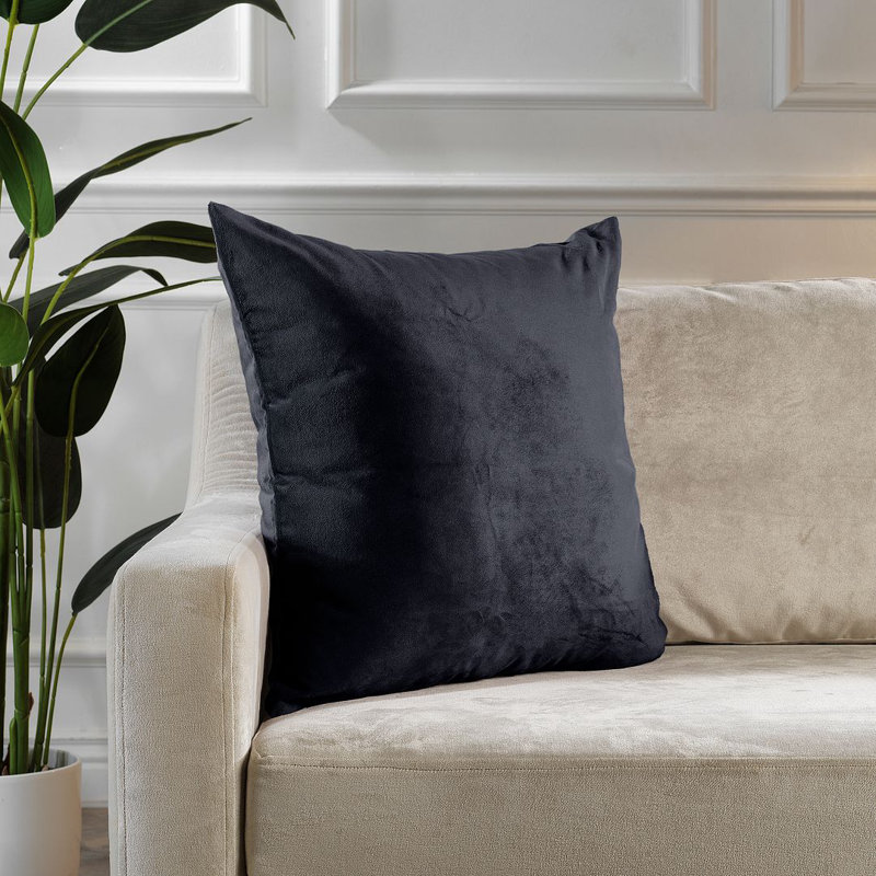 Matte Velvet Cushion Cover - 1 Pc, 56cm x 56cm, Denim