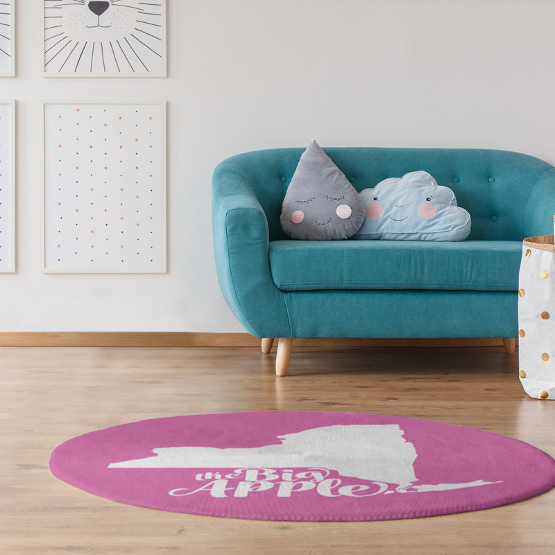 Tapis en poly-chenille big pomme ny