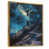 Toile avec cadre flottant or