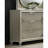 Contemporary Silver 1Pc Dresser Acrylic Handles Embossed Panels English Dovetails 6-Drawers Dresser