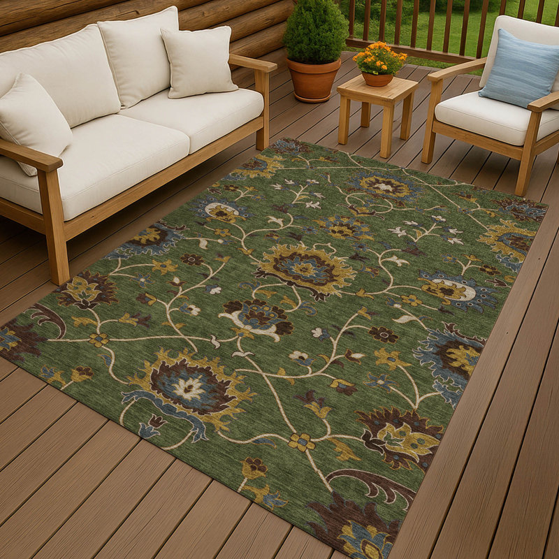 Tapis intérieur / extérieur lavable à la machine Chantille ACN2290 Global, Rectangulaire 8 pi x 10 pi