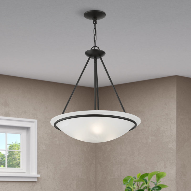 Tuckerman 3 - Light Chandelier Pendant, 22" H x 20" W, Black