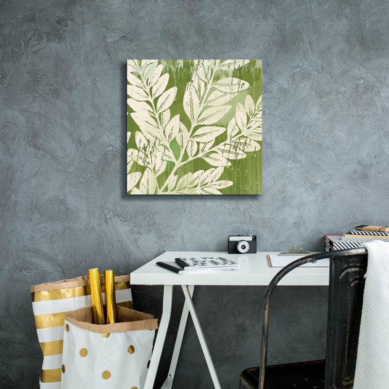  «Sage Foliage» par Erin Clark, art mural sur toile, 37 po x 37 po, H 18 po x l 18 po x P 0,75 po