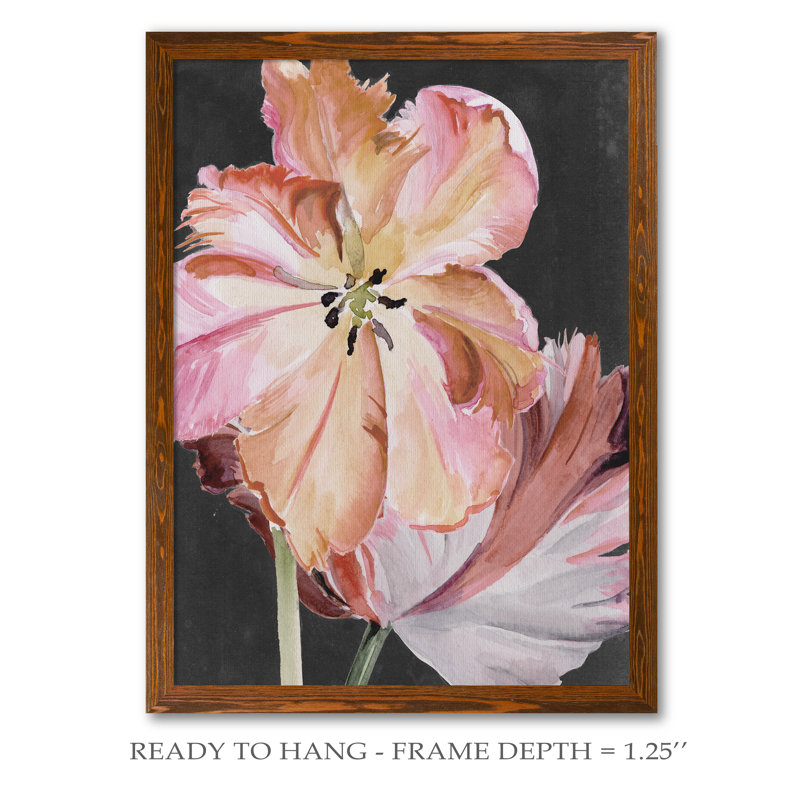 « pastel perroquet tulipes ii » par paul cezanne-photo, reproduction d’art encadrée, H 32 po x l 44 po x 1,25 po