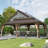 22 Ft. W x 14 Ft. D Hardtop Gazebo, PRO Premium Aluminum Frame Gazebos With Galvanized Steel Double Roof, Permanent Outdoor Metal Pavilion With Curtain And Netting For Patio, Lawn, Deck-110981948