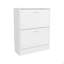 Range-chaussures, 2 portes, blanc