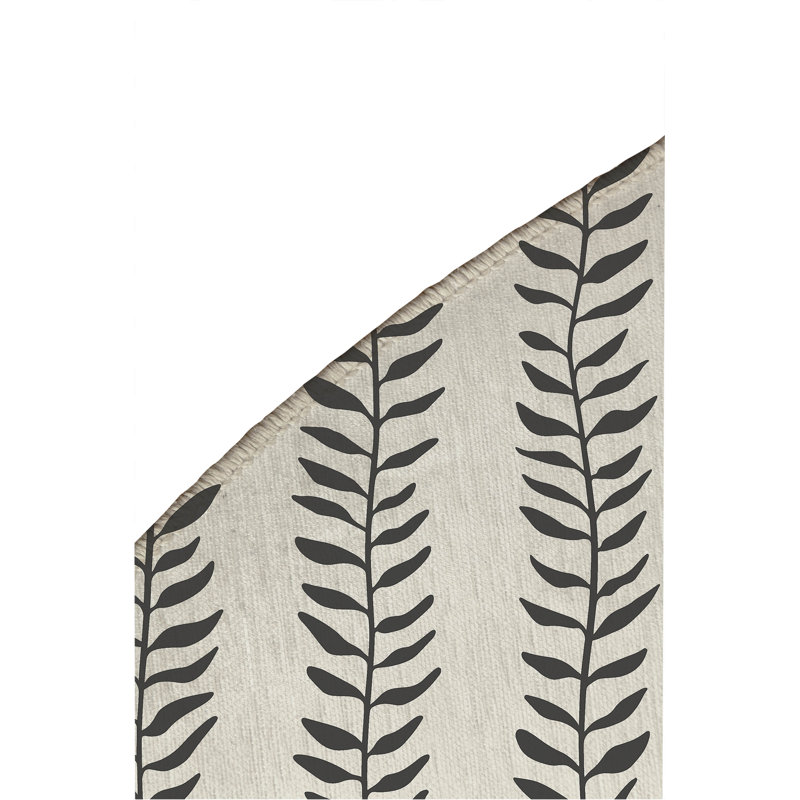 Mystic Ivy Non-Slip Outdoor Rug, Round 5'