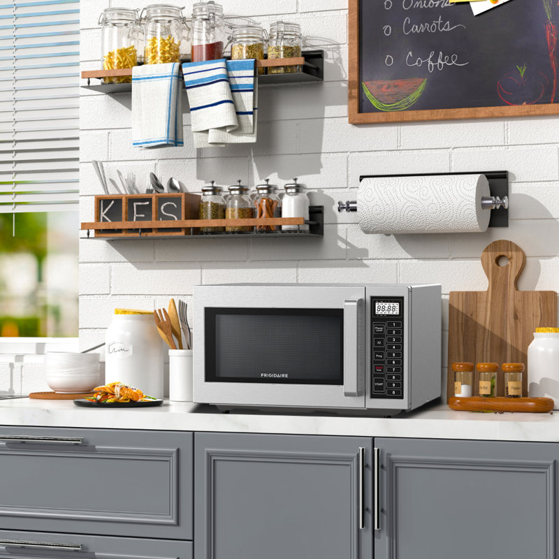 Frigidaire 0.9 Cu. Ft. 1000 Watt Commercial Microwave, Stainless Steel