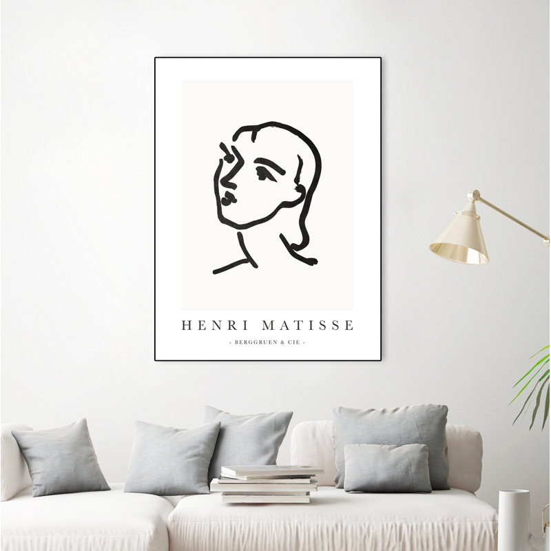 Le Visage, toile encadrée, H 24 po x l 18 po