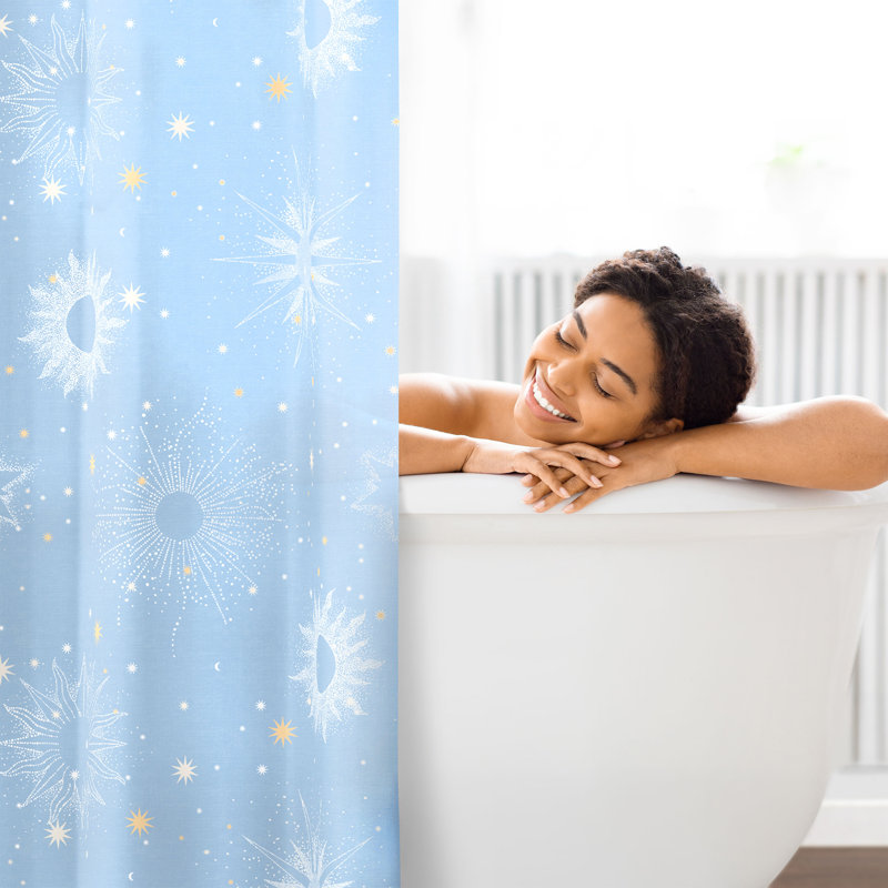Uriel 72x72 Blue Shower Curtain