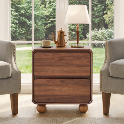 Table de bout avec 2 tiroirs