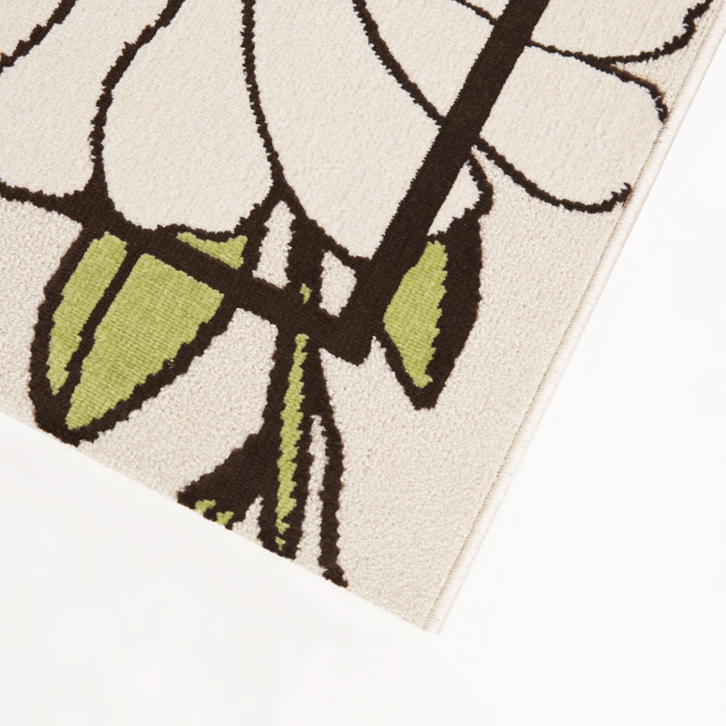 Tapis orange / vert Arden, 5'3" x 7'