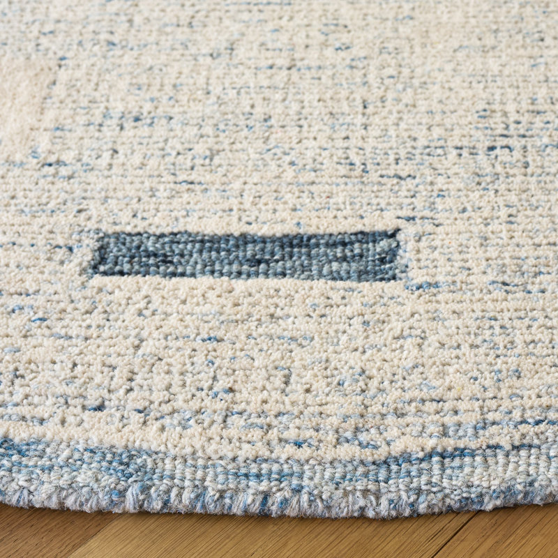 Harvest Hand Tufted Wool; Cotton Geometric Indoor Rug, 6'-0" x 6'-0" Round