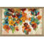 Épice et fleurs turquoise - Peinture-63136266-63136277