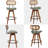 Sirine 4-Piece Swivel Vegan Leather Counter Stool-103707233